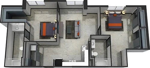 Floor plan 2x2 LFT
