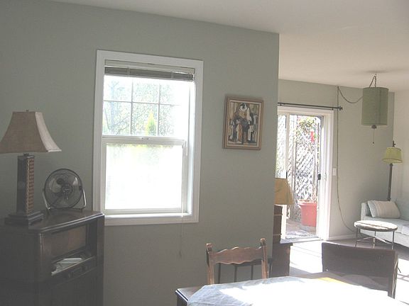 open floor plan leads to Deck