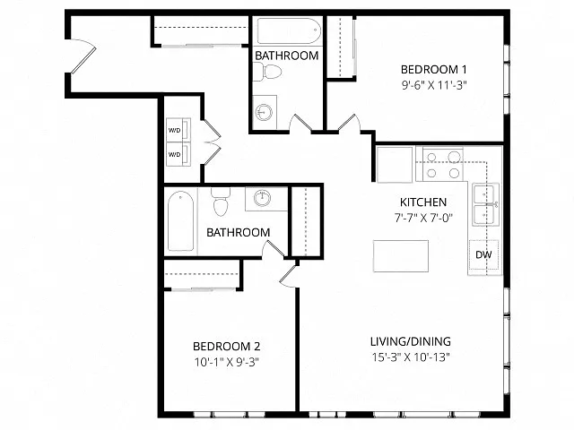 Floor plan Downtown