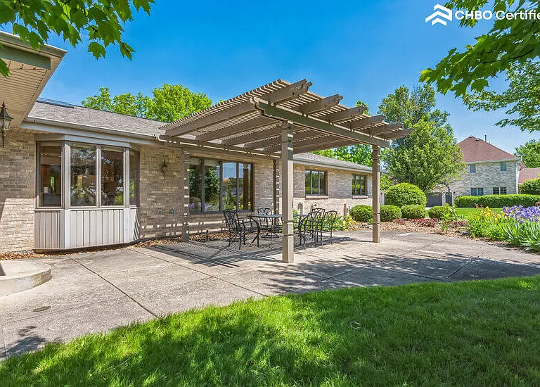 Patio - Backyard beautiful for grilling with electric grill