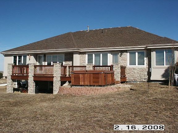 deck and hot tub