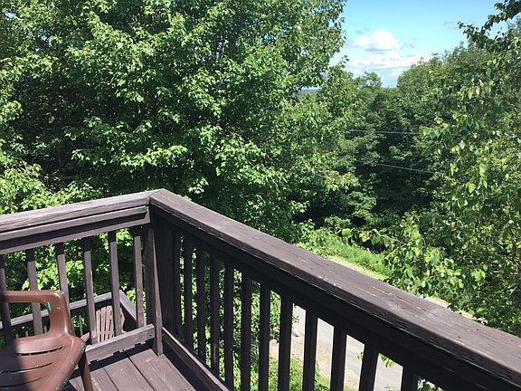 Balcony overlooking quiet street