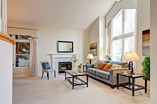 spacious formal living room