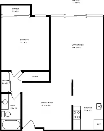 1 Bedroom & 1 Bathroom 1 Bedroom & 1 Bathroom