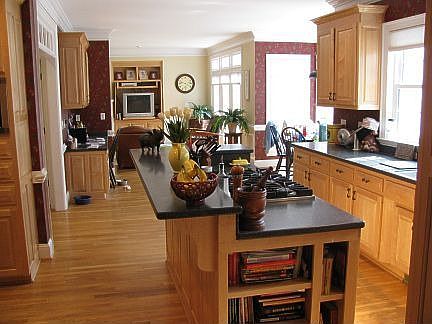 Kitchen into Family Room