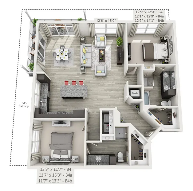 Floor plan B4a