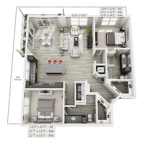 Floor plan B4a