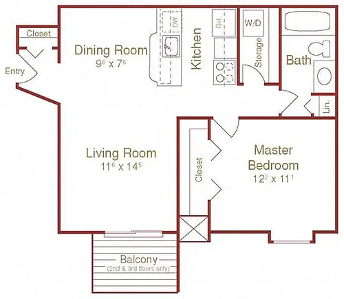 Floor plan Maple Middle