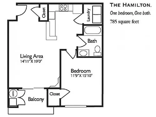 Floor plan The Hamilton