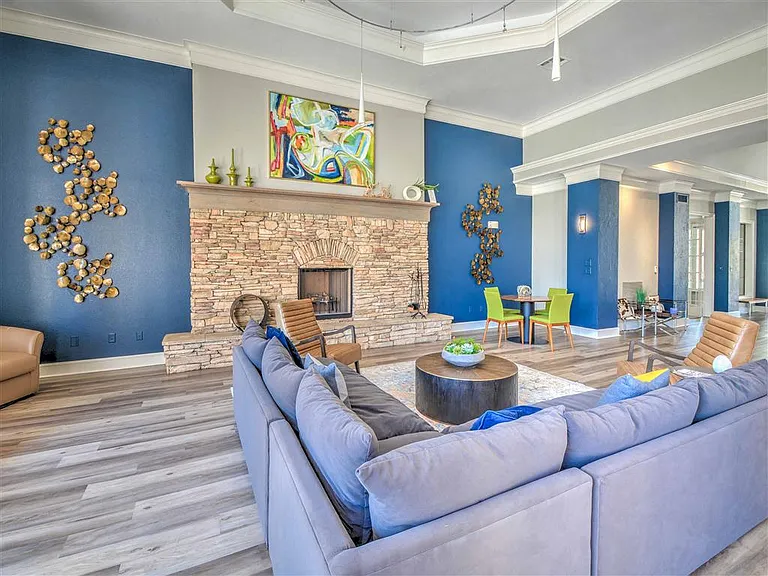 Resident Lounge with Media and Coffee Station.