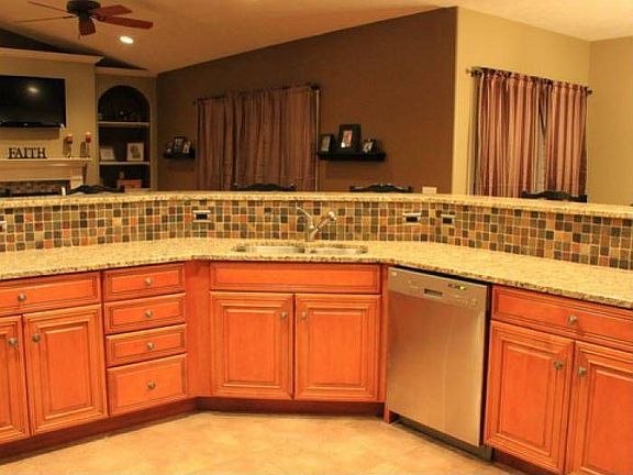 Granite counters, maple c