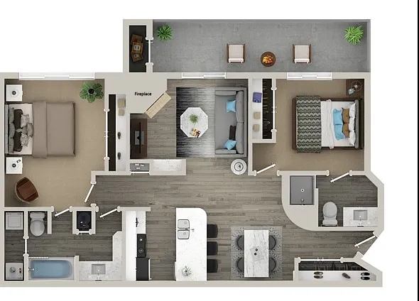 Two Bedroom Two Bath Floor Plan Two Bedroom Two Bath Floor Plan