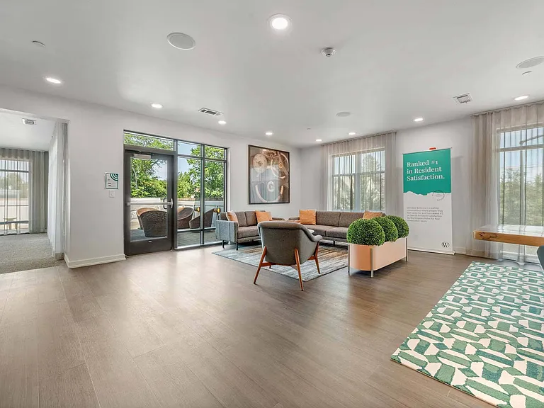 Enjoy the spacious club suite with plenty of room to relax, gather with friends, or get focused.