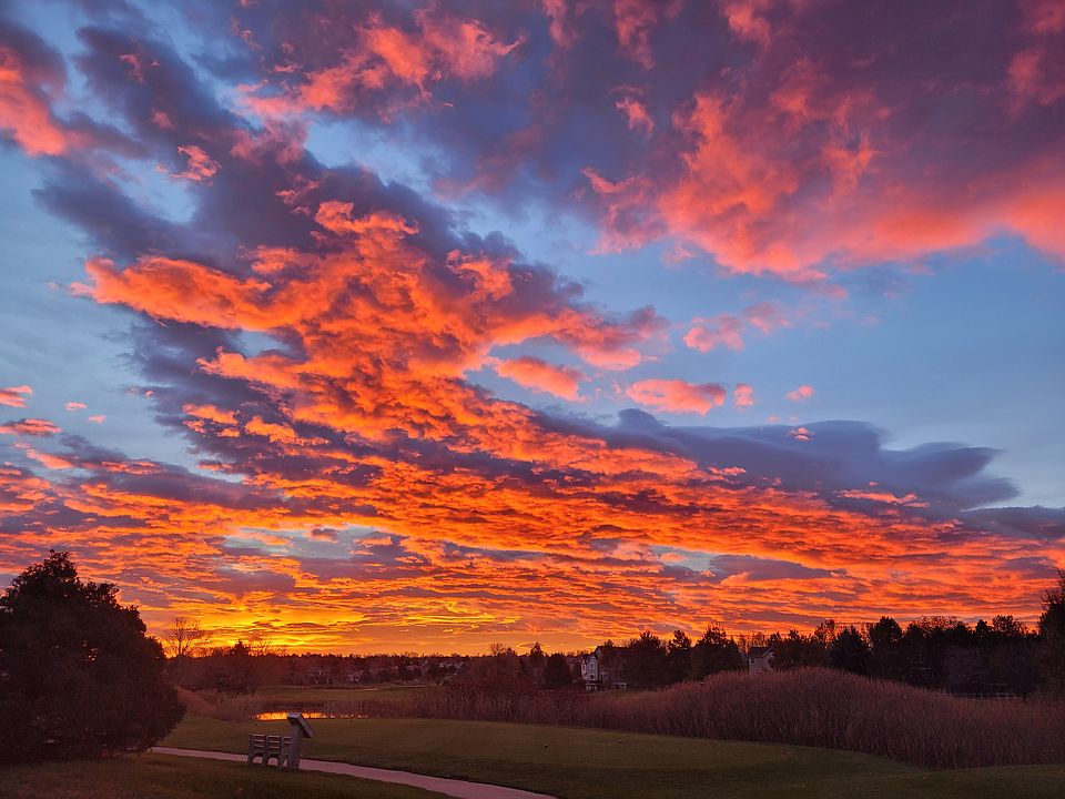 View of sunrise from family room, master, kitchen, dining room, and deck