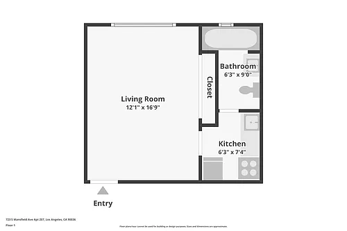 Floor plan Mansfield Ave