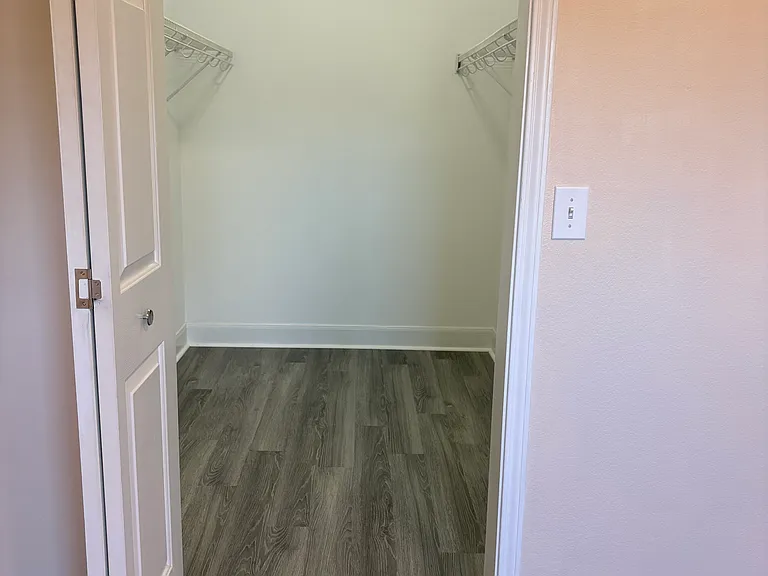 Bedroom walk-in closet.