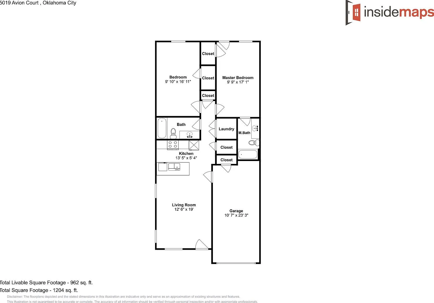 2 Bedroom 2 Bath 1 Car Garage Duplex Close To Tinker AFB - Lawncare included! — Photo 2