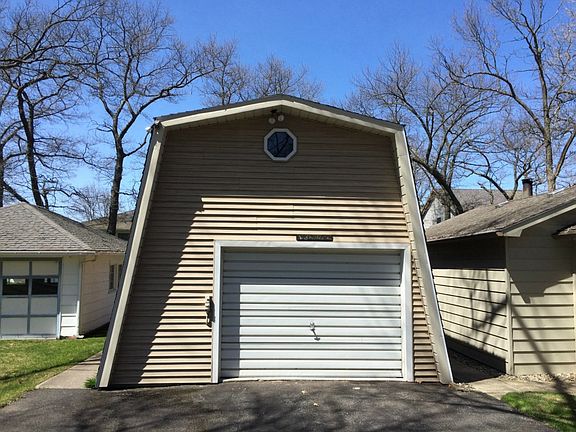 Detached garage with storage loft