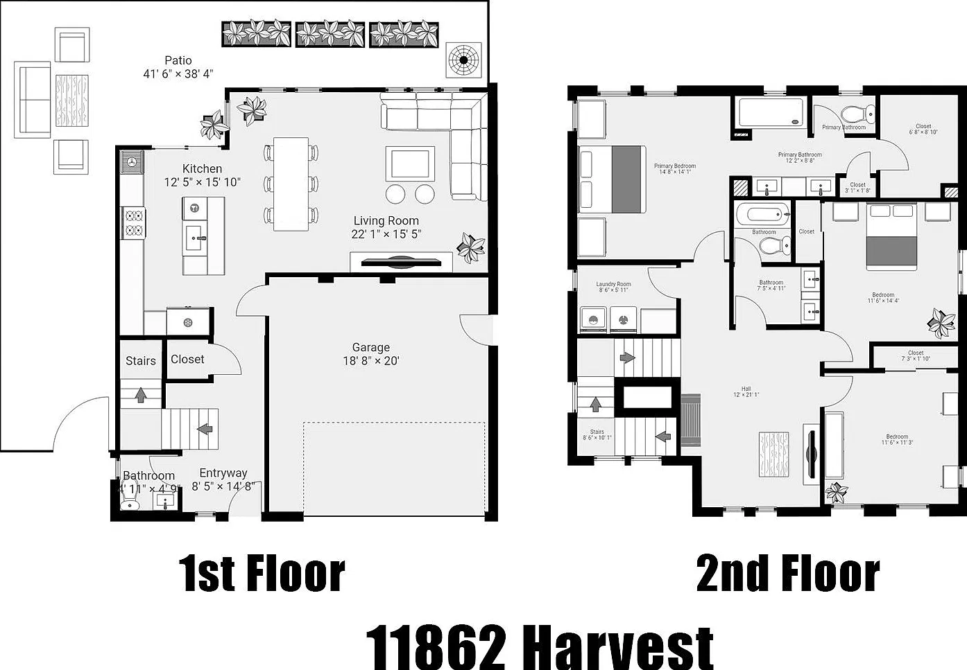Fully Furnished 3 Bed 2.5 Bath Model Home - Harmony Residence At The Groves — Photo 3