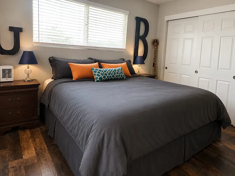 Primary Bedroom (yes, this is a king bed)