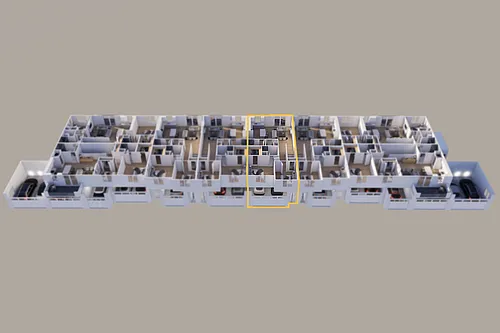 Floor plan Upper - Rear View - 2 Stall