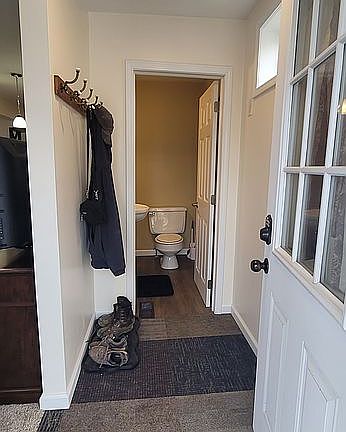 Half bath near entry