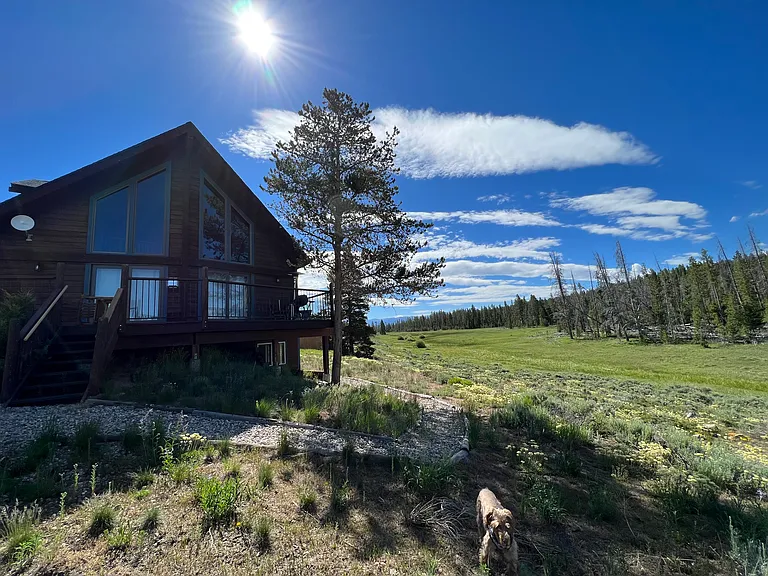 Home is in a neighborhood typical for the area, but looks out onto open space on two sides of home!