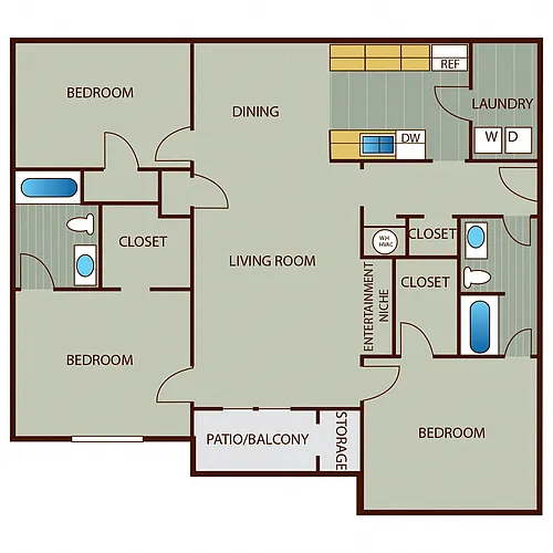 Floor plan 3 Bedroom