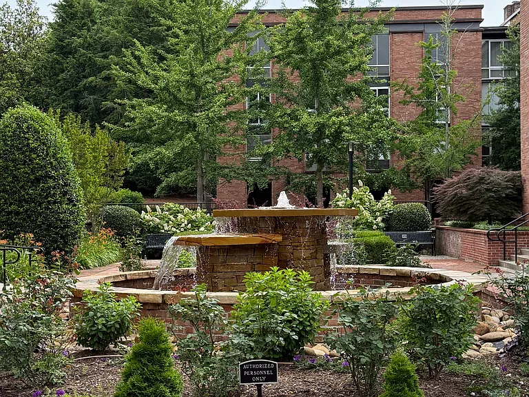 Fountain in courtyard