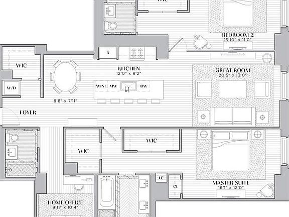 2nd image of 100 Barclay St APT 17H