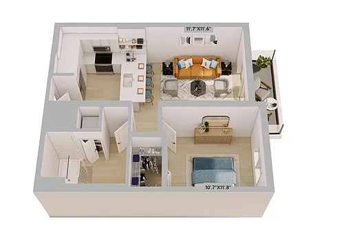 Floor plan The Flora A1