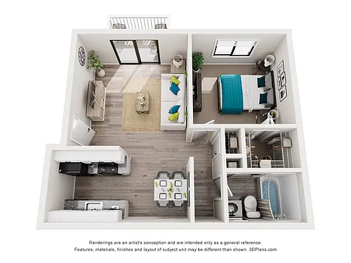 Floor plan One Bedroom