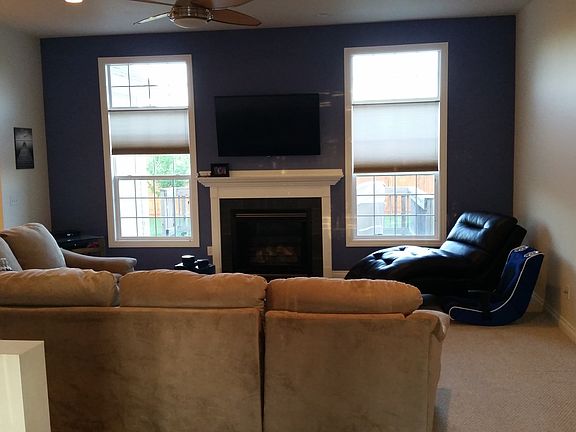 Great room with gas log