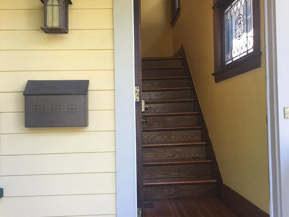 Front door, upstairs apartment.