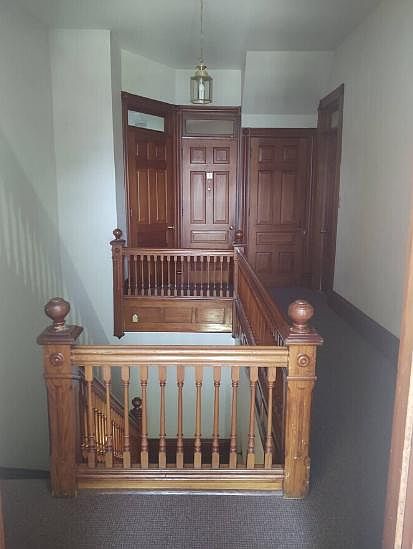 Awesome stairway up to the apartment