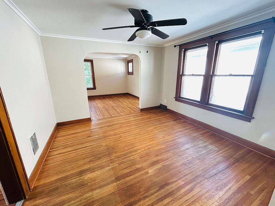 View from dining room into living room.