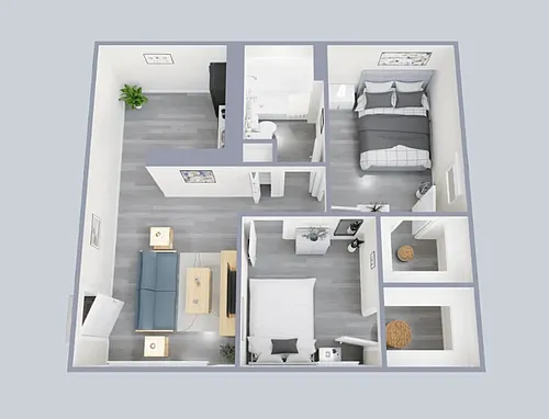 Floor plan 2 Bdrm