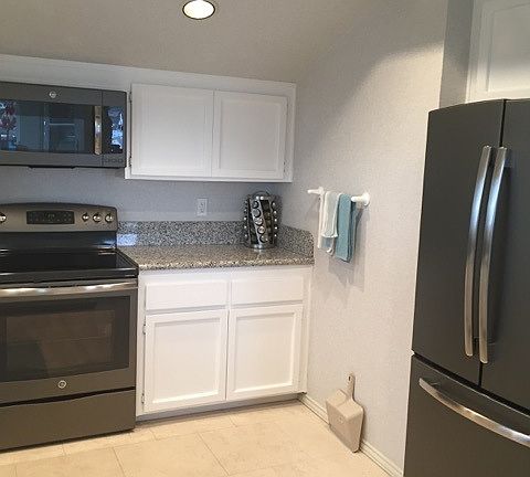 Kitchen with stainless appliances