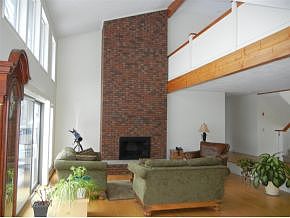 One of Three Fireplaces!