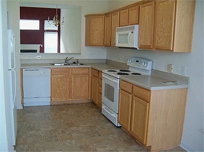 Bright eat-in kitchen open to living room