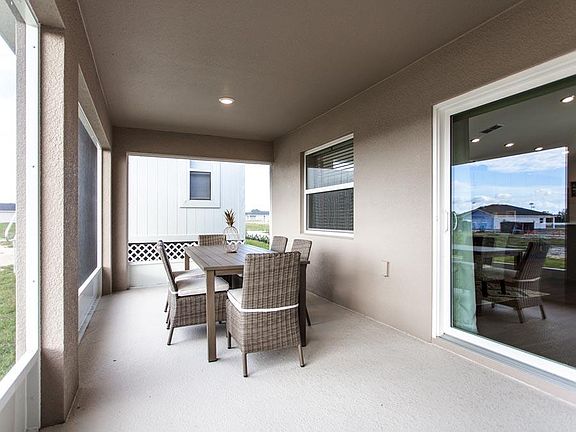 Spacious covered lanai show with optional screening - You choose the colors and features to person
