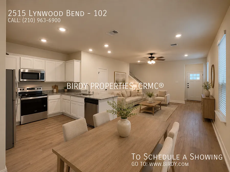 "Charming 3-Bedroom Duplex with 2.5 Baths at 2515 Lynwood Bend, San Antonio - Spacious Living Awa... — Photo 3