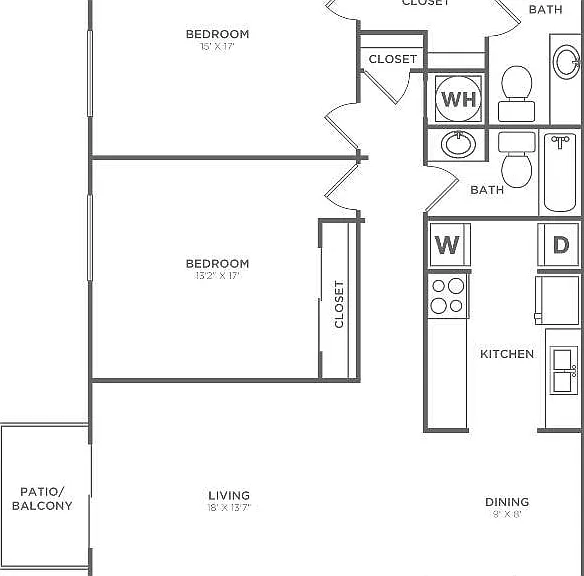 Magnolia (1042 SF) Magnolia (1042 SF)