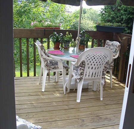 Deck off family room