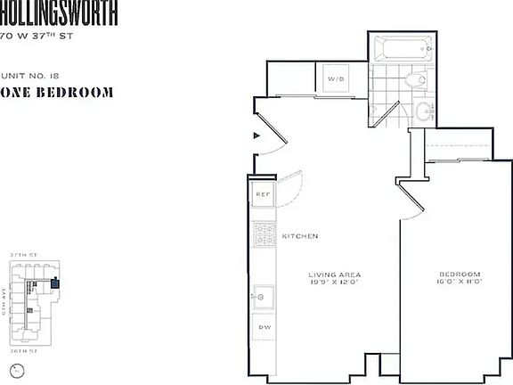 2nd image of 70 W 37th St #2318B