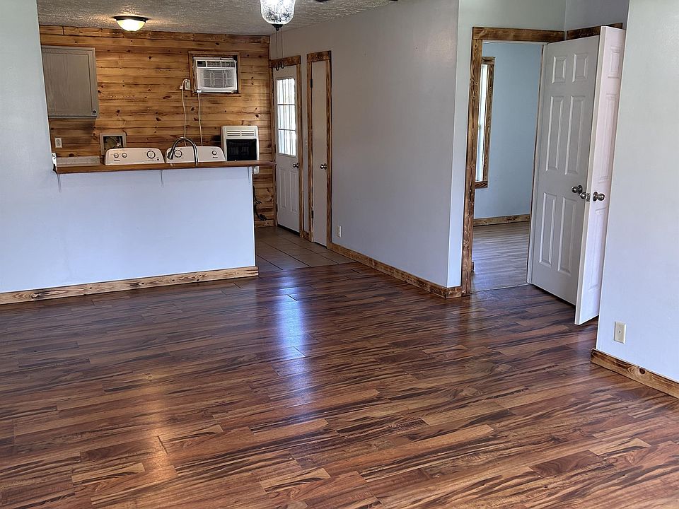Living room into kitchen