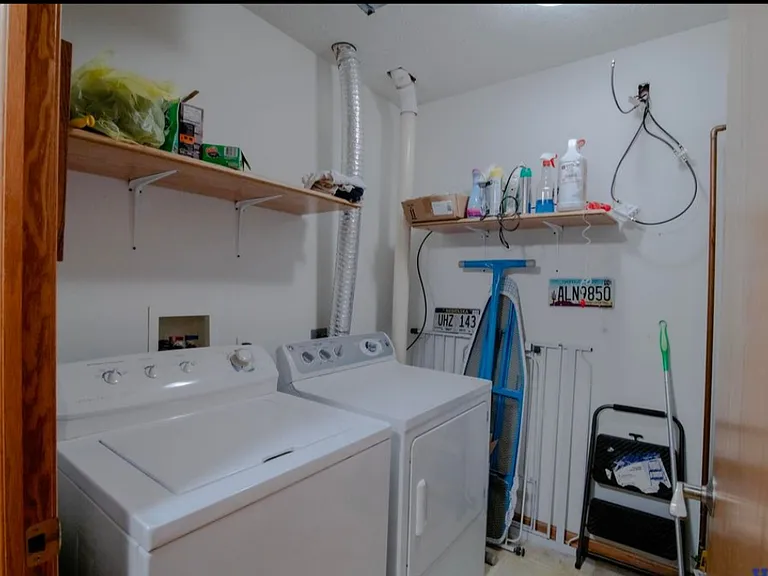 In-unit laundry room