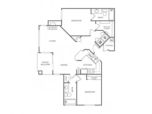 Floor plan 2B - Sophisticated