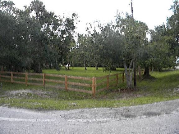 Street View of Horse Fence