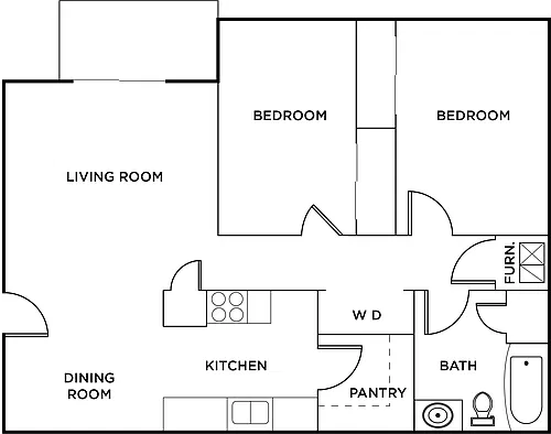 Floor plan 2 Bedroom
